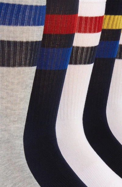 Shop Polo Ralph Lauren Assorted 6-pack Double Stripe Crew Socks In Asst