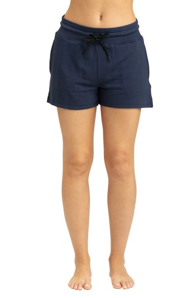 Shop Threads 4 Thought Connie Feather Fleece Sweat Shorts In Raw Denim