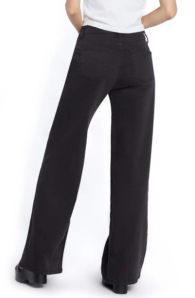 Wash Lab Denim Willa Sailor Wide Leg Jeans In Onyx