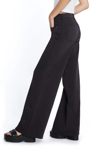 Shop Wash Lab Denim Willa Sailor Wide Leg Jeans In Onyx