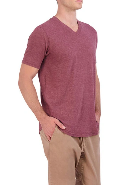 Shop Goodlife Triblend Scallop V-neck T-shirt In Andorra Heather