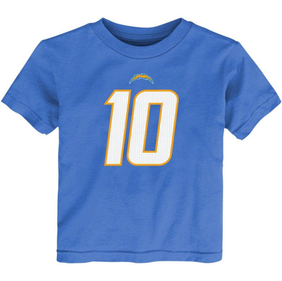 Shop Nike Toddler  Justin Herbert Powder Blue Los Angeles Chargers Player Name & Number T-shirt