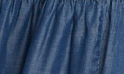 Wash Lab Denim Tiered Denim Maxi Skirt In Trip Blue
