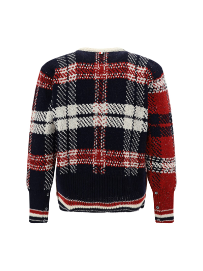 Shop Thom Browne Sweater In Rwbwht