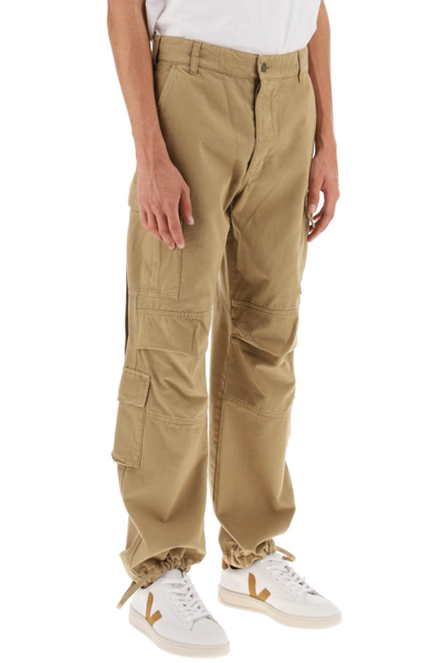Shop Darkpark Saint Cotton Cargo Pants In Beige (beige)