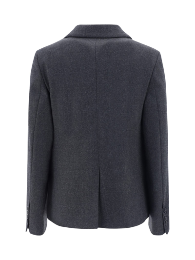 P.a.r.o.s.h P. A.r. O.s. H. Virgin Wool Blazer In Gray