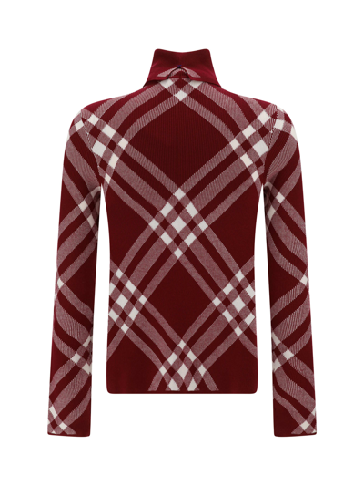 Shop Burberry Sweater In Ripple Ip Check