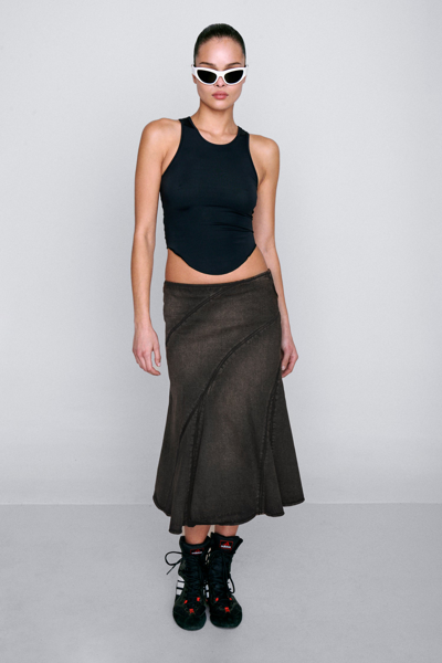 Shop Fw23 Hina Skirt In Ochre