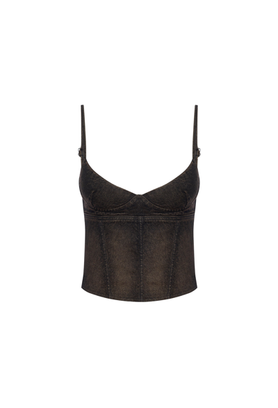 Shop Fw23 Kiko Corset In Ochre