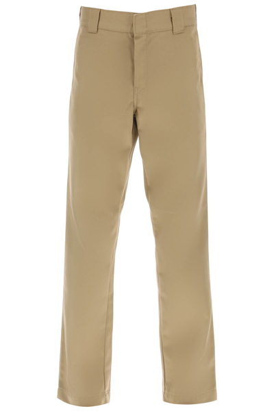 Shop Carhartt Master Straight-cut Pants In Leather (beige)