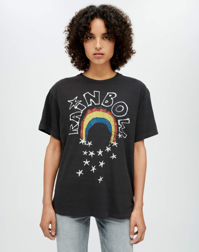 Shop Re/done 90s Easy "rainbow" Tee In Xs