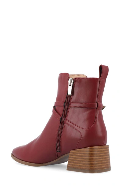 Journee Collection Estelle Bootie In Wine