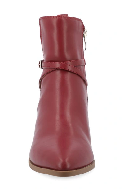 Journee Collection Estelle Bootie In Wine