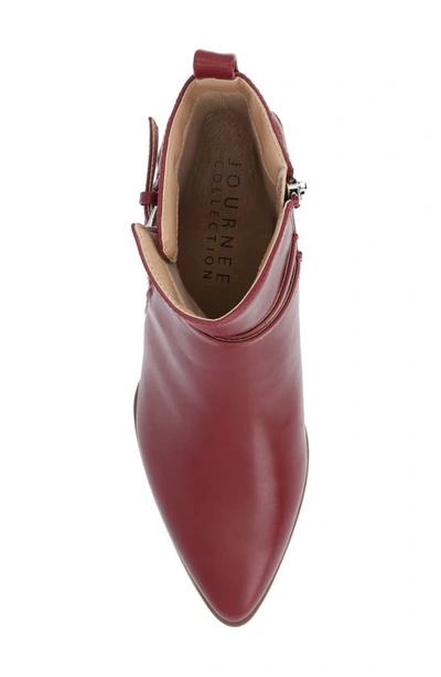 Journee Collection Estelle Bootie In Wine