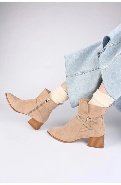 Shop Journee Collection Estelle Bootie In Grey