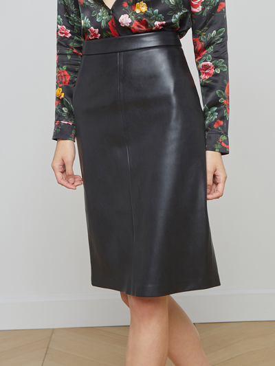 L Agence Rosa Pencil Skirt In Black