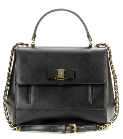 Shop Ferragamo Carrie Leather Bag