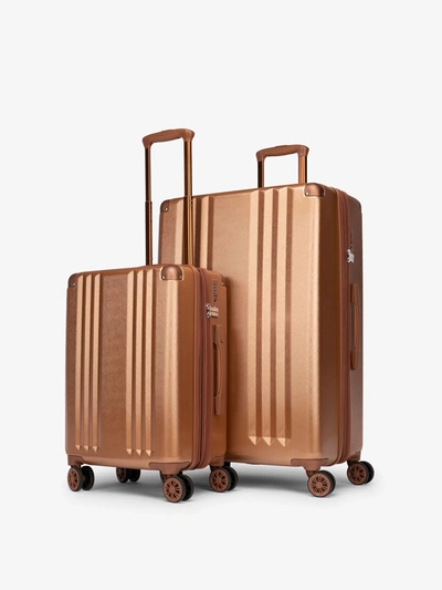 Shop Calpak Ambeur 2-piece Luggage Set In Copper