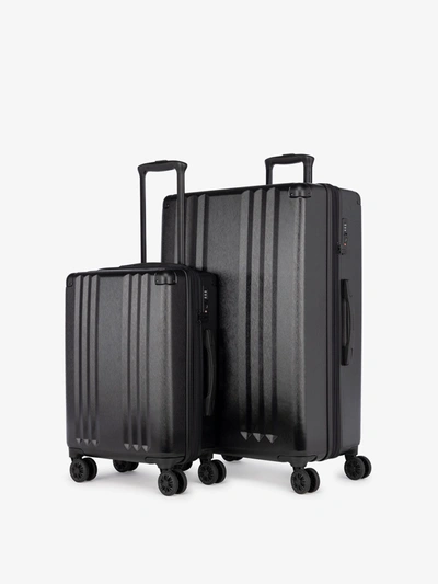 Shop Calpak Ambeur 2-piece Luggage Set In Black