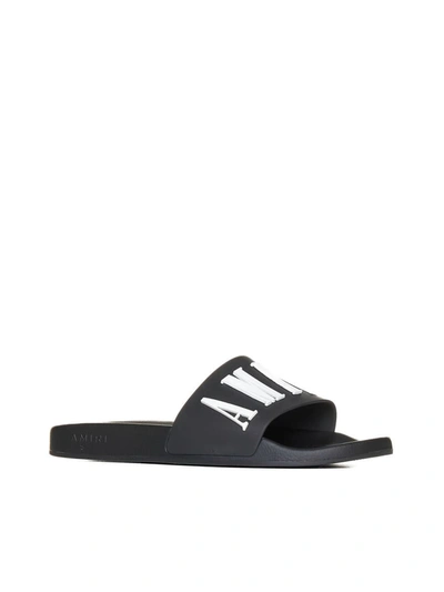Shop Amiri Sandals In Black
