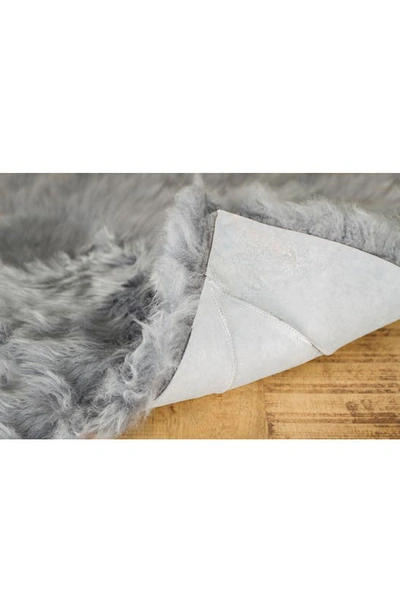 Shop Natural 4-pack Genuine Sheepskin Chair Pads In Grey