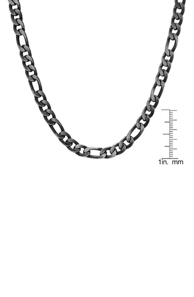 Shop Hmy Jewelry Curb Chain Necklace In Gunmetal