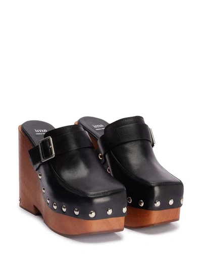 Shop Ami Alexandre Mattiussi Ami Paris Close Toe Clogs In Black