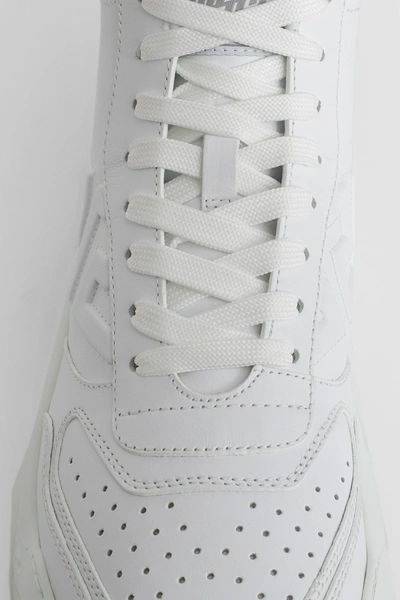Shop Versace Man White Sneakers