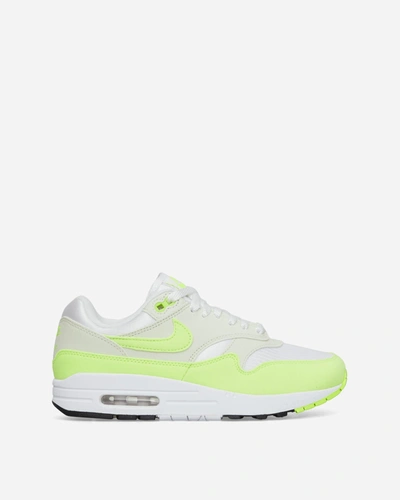 Shop Nike Wmns  Air Max 1 Sneakers White / Volt In Multicolor