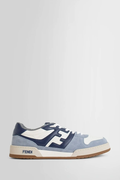 Shop Fendi Man Blue Sneakers