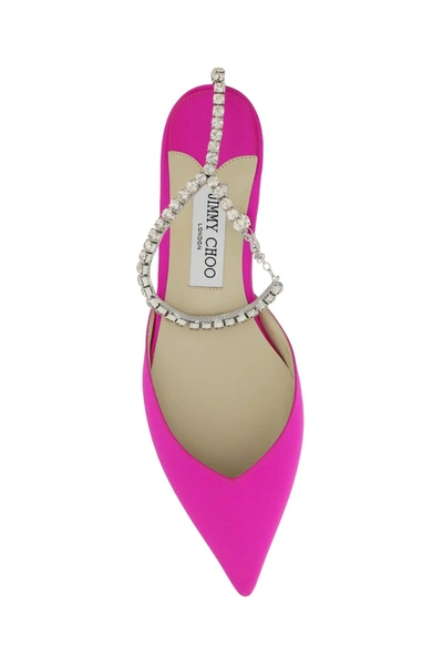 Shop Jimmy Choo 'saeda' Ballet Flats Women In Pink