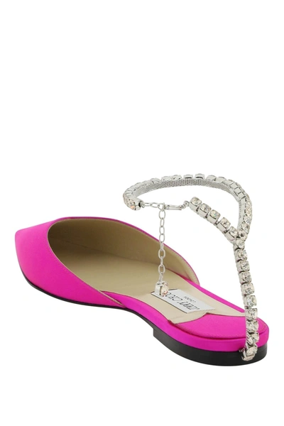 Shop Jimmy Choo 'saeda' Ballet Flats Women In Pink