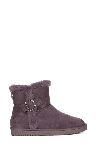 Shop Floopi Faux Fur Lined Ankle Boot In Grey