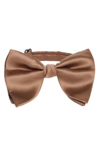 Shop Clifton Wilson Silk Butterfly Bow Tie In Brown