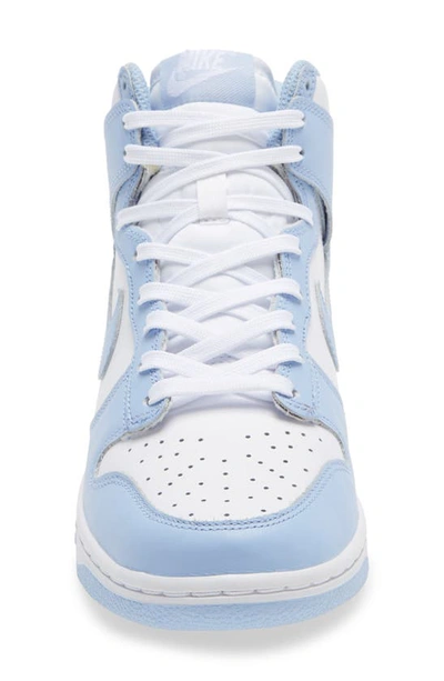Shop Nike Dunk High Basketball Sneaker In White/ Aluminum