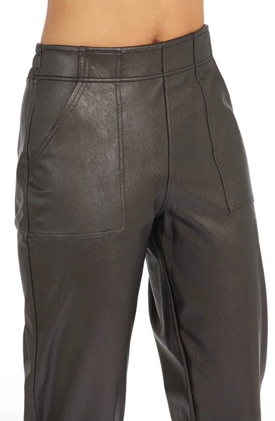 SPANX® Faux Leather Jogger Pants