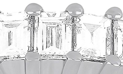 Ef Collection Diamond Baguette Ear Cuff In White Gold