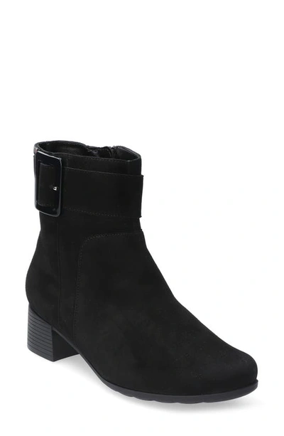Shop Mephisto Gianina Block Heel Bootie In Black