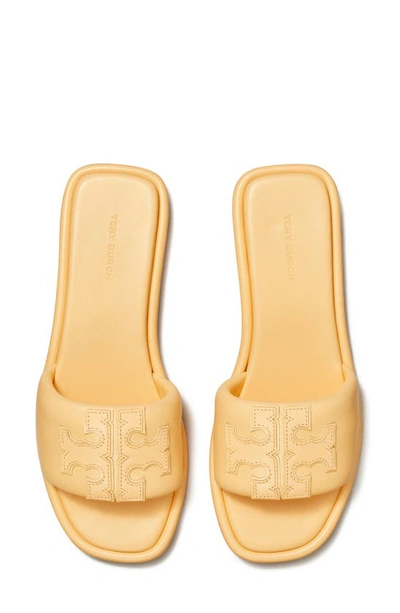 Shop Tory Burch Double-t Leather Sport Slide Sandal In Peach Puff
