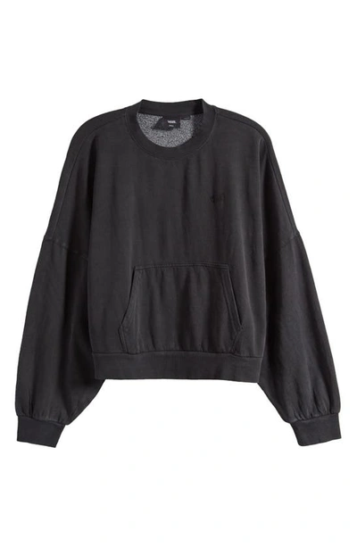 Shop Vans Time Off Crop Sweatshirt In Black 66 Champs Music Academy