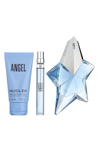 Shop Mugler Angel By  Eau De Parfum 3-piece Gift Set $206 Value