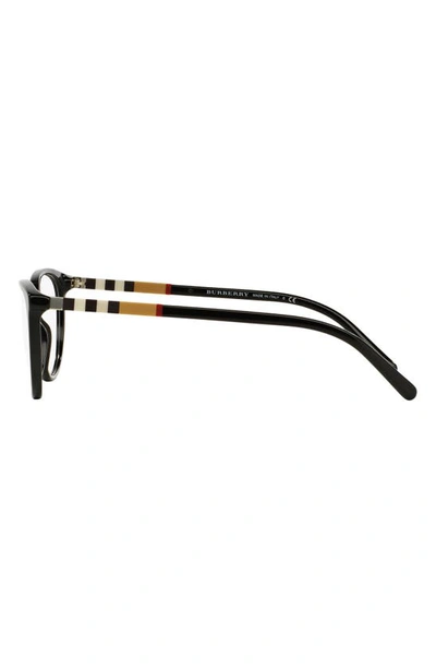 Shop Burberry 52mm Square Optical Glasses In Black