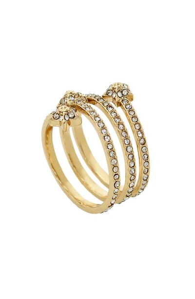 Shop Allsaints Crystal Star Tiered Spiral Ring