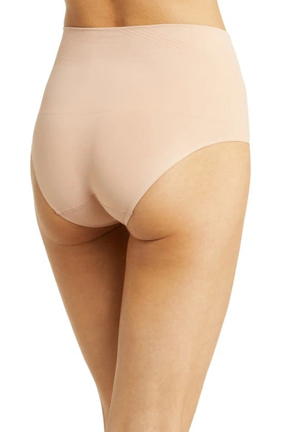 Chantelle Lingerie Smooth Comfort High Waist Briefs In Clay Nude-0q