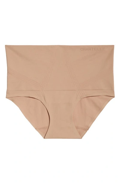 Chantelle Lingerie Smooth Comfort High Waist Briefs In Clay Nude-0q