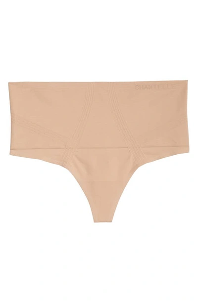 Chantelle Lingerie Smooth Comfort High Waist Thong In Clay Nude-0q