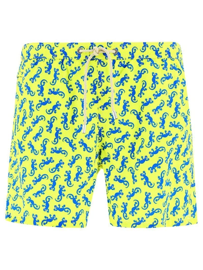Shop Mc2 Saint Barth "gecko" Swimsuit In Yellow