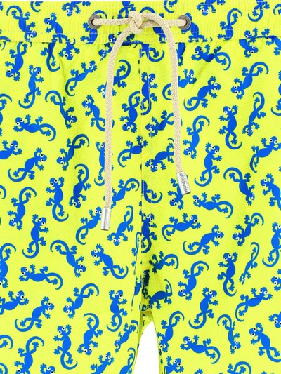 Shop Mc2 Saint Barth "gecko" Swimsuit In Yellow