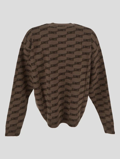 Shop Balenciaga Sweaters In Beigebrown