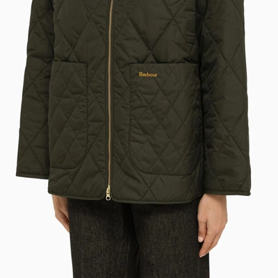 Shop Barbour Woodhall Quilted Jacket Sage In Green